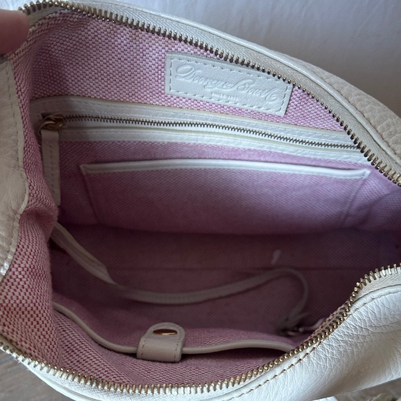 Dooney & Bourke White Leather Shoulder Bag - Picture 4 of 4